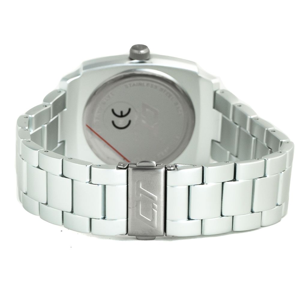 Chronotech Silberne Edelstahluhr