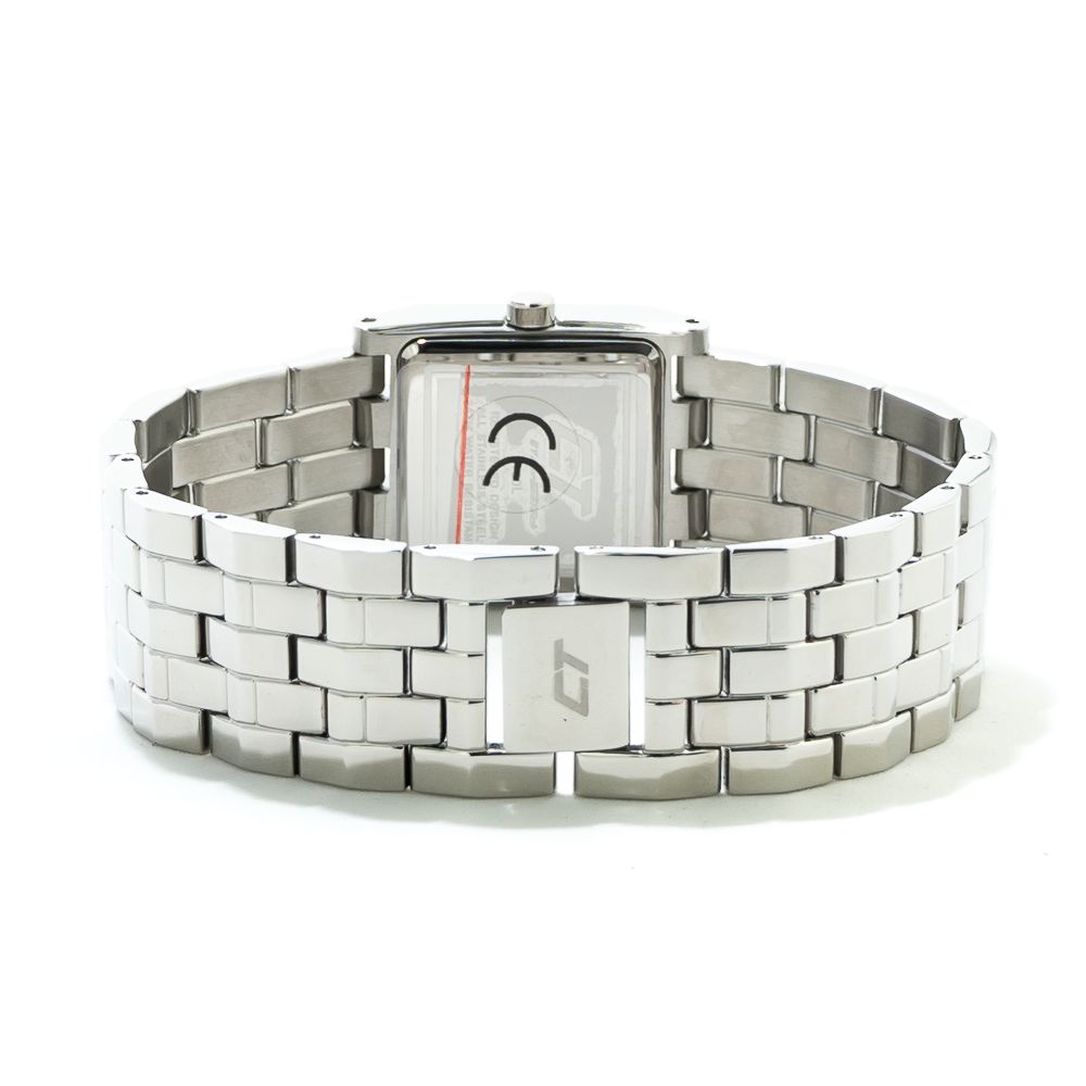 Chronotech Silberne Edelstahluhr