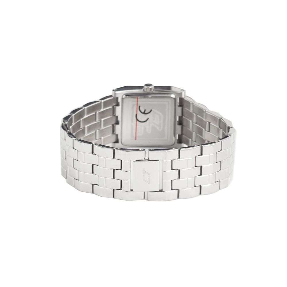 Chronotech Silberne Edelstahluhr