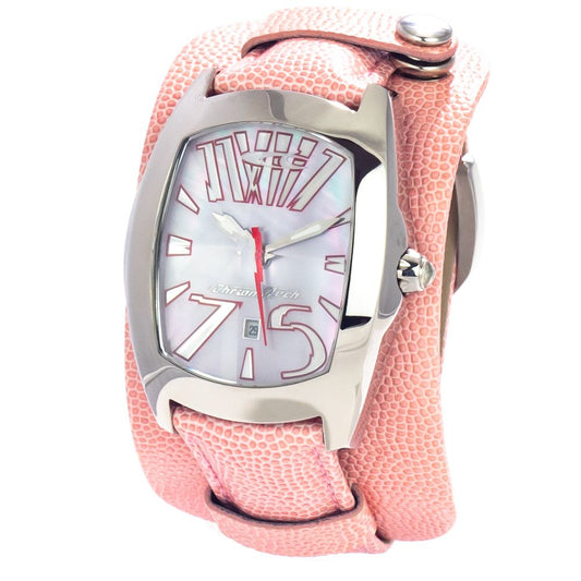 Chronotech Mehrfarbige Lederuhr