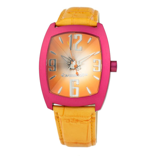 Chronotech Orange Lederuhr