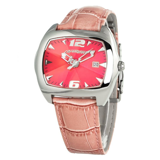 Chronotech Mehrfarbige Lederuhr