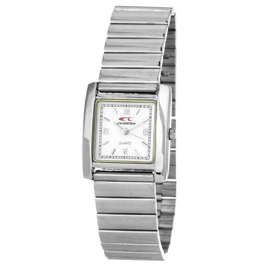 Chronotech Silberne Edelstahluhr