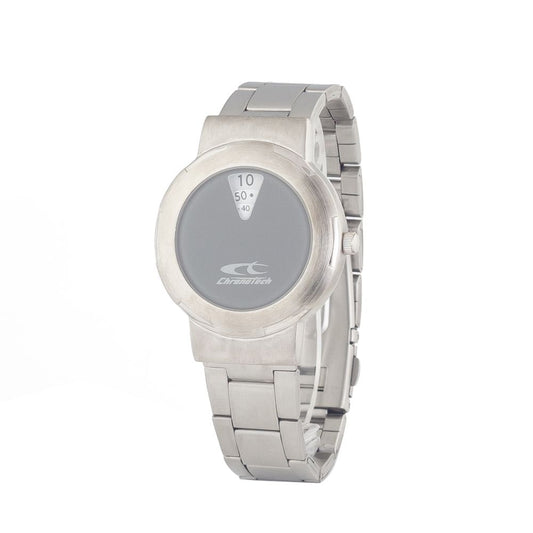 Chronotech Silberne Edelstahluhr