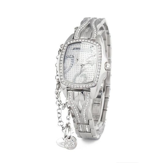 Chronotech Silberne Edelstahluhr