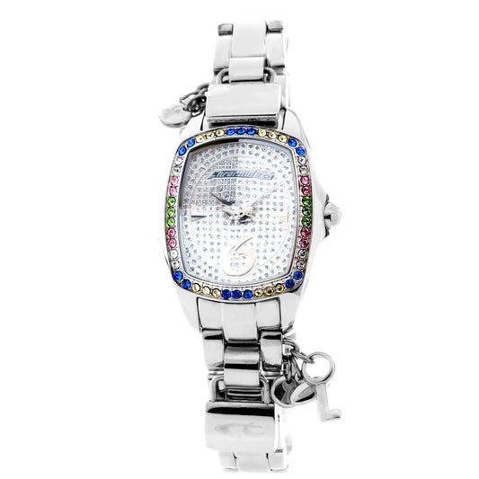 Chronotech Silberne Edelstahluhr