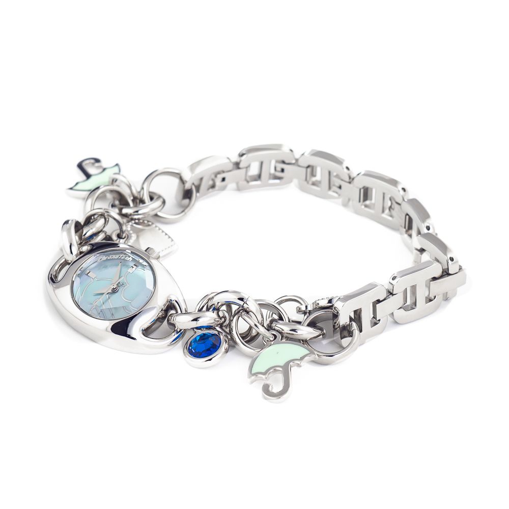 Chronotech Silberne Edelstahluhr