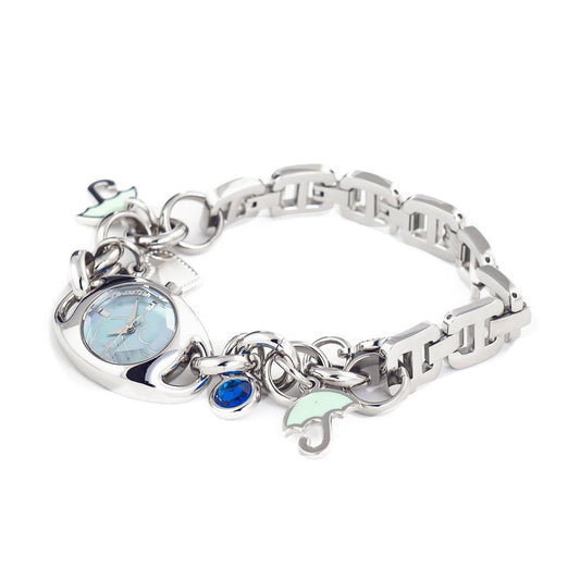 Chronotech Silberne Edelstahluhr