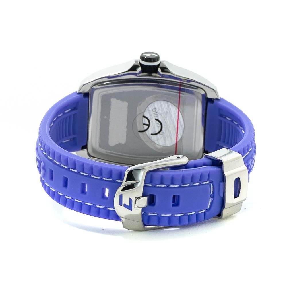 Chronotech Uhr aus blauem Kautschuk