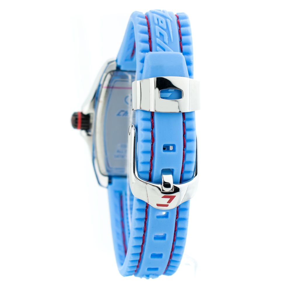 Chronotech Uhr aus blauem Kautschuk