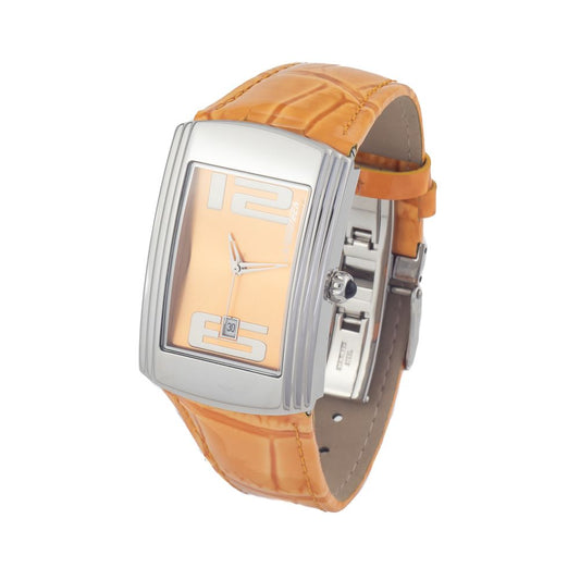 Chronotech Orange Lederuhr