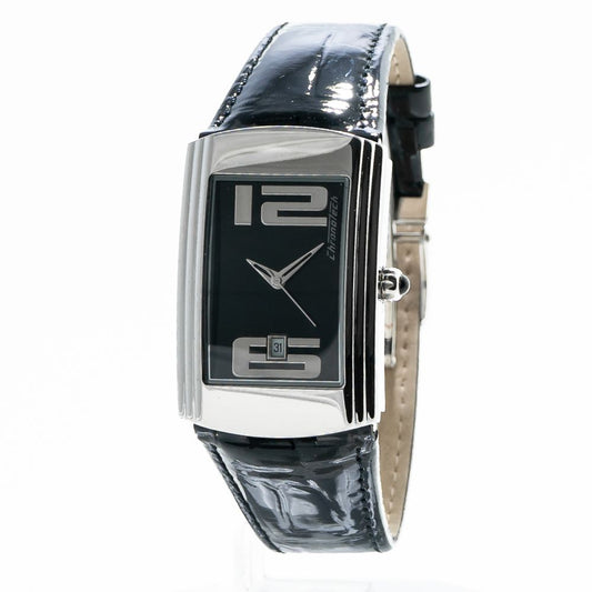 Chronotech Silberne Edelstahluhr