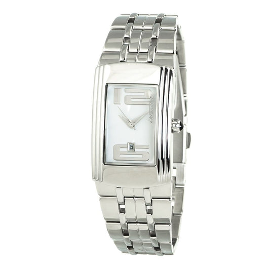 Chronotech Silberne Edelstahluhr
