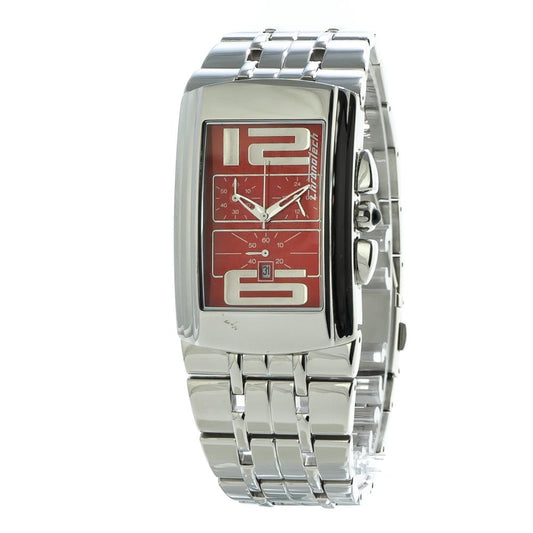 Chronotech Silberne Edelstahluhr