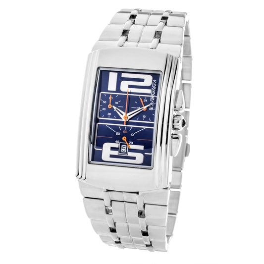 Chronotech Silberne Edelstahluhr