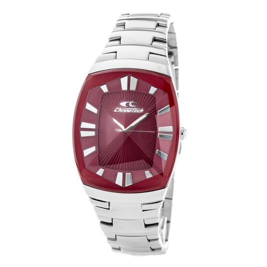 Chronotech Silberne Edelstahluhr