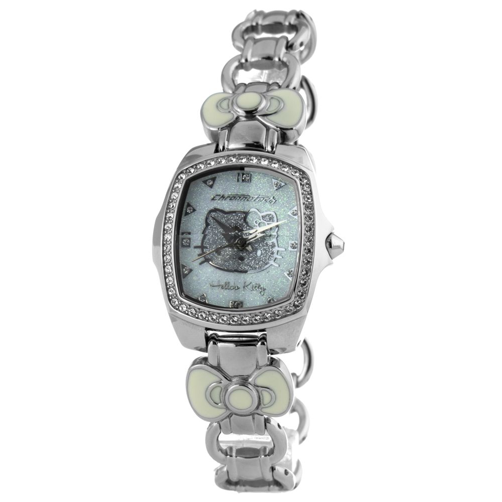 Chronotech Silberne Edelstahluhr