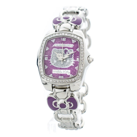 Chronotech Silberne Edelstahluhr