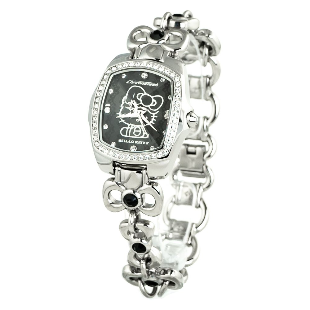 Chronotech Silberne Edelstahluhr