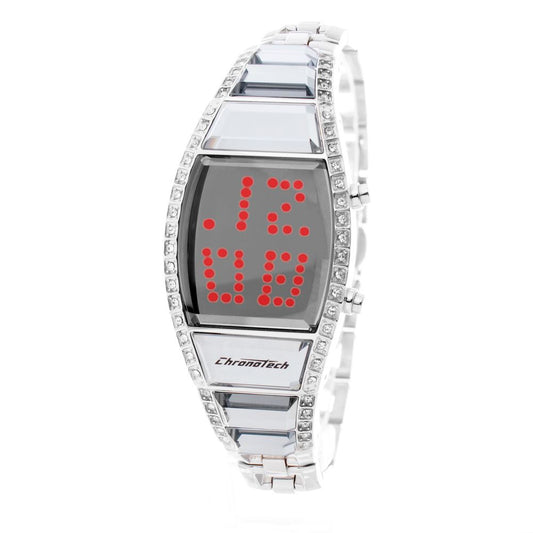 Chronotech Silberne Edelstahluhr
