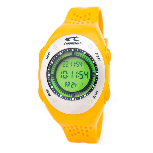 Chronotech Orangefarbene Kautschukuhr