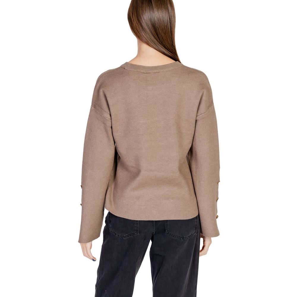 Vila Clothes Brown Viscose Sportswear