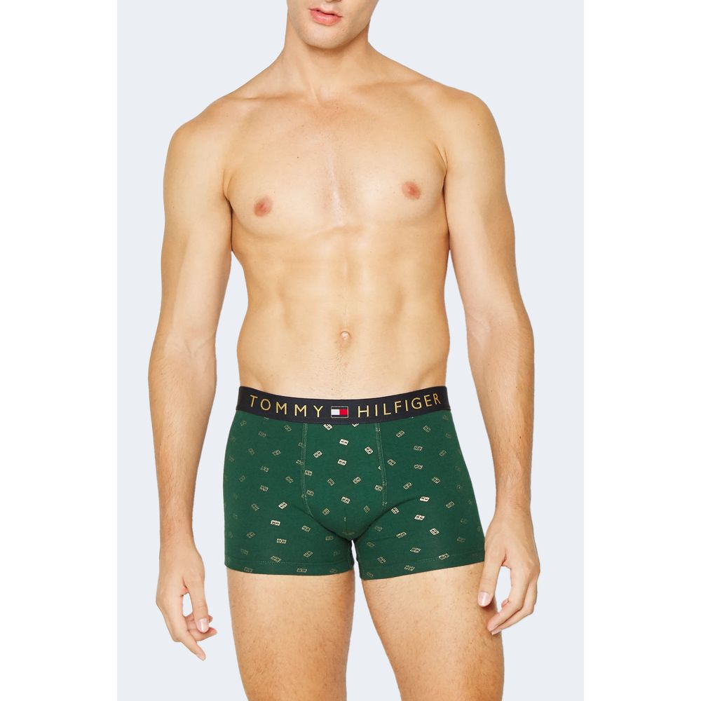 Tommy Hilfiger – Grüne Baumwoll-Boxershorts