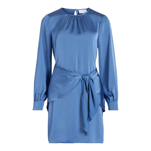 Vila Clothes – Blaue Shorts aus recyceltem Polyester