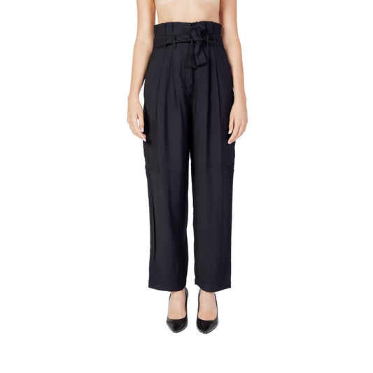 Vila Clothes – Schwarze Viskosehose