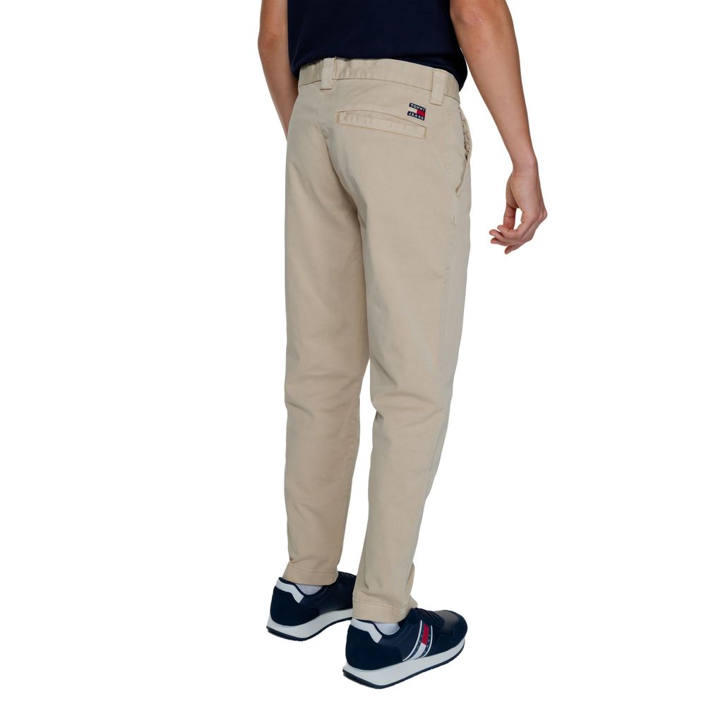 Tommy Hilfiger Jeans – Goldfarbene Hose aus recycelter Baumwolle