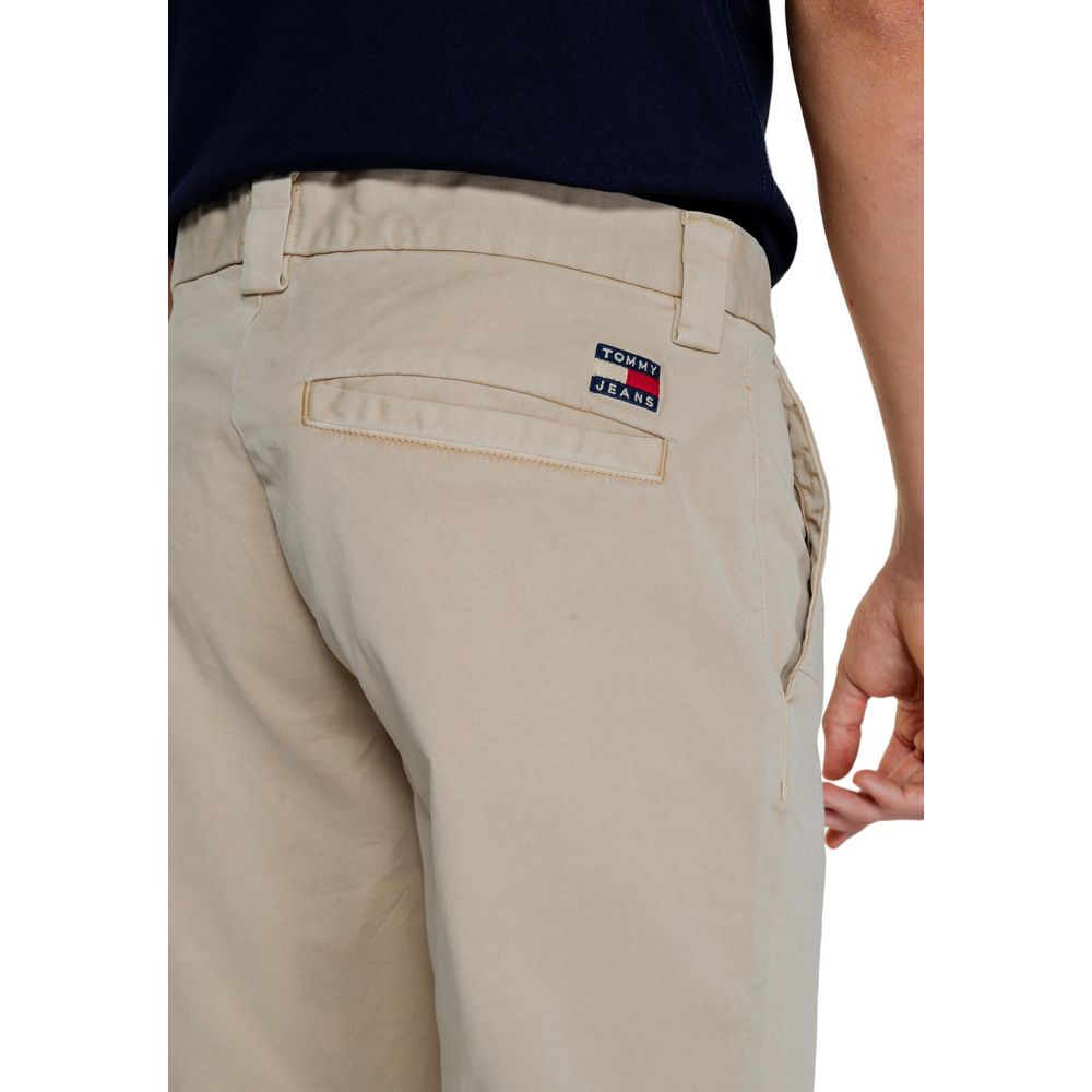 Tommy Hilfiger Jeans – Goldfarbene Hose aus recycelter Baumwolle