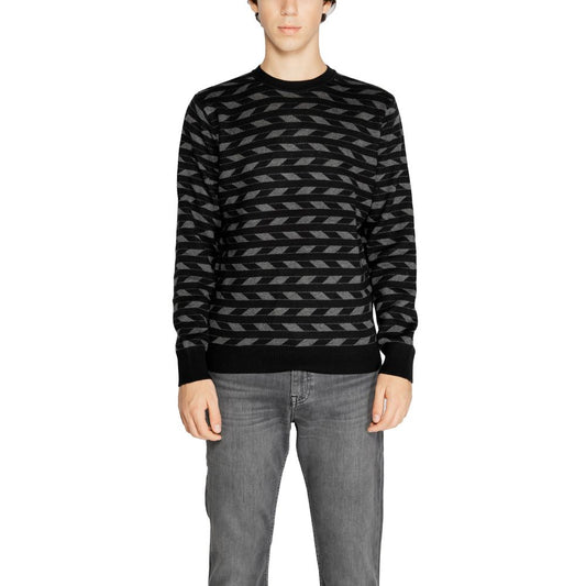 Antony Morato Schwarzer Marabou-Pullover