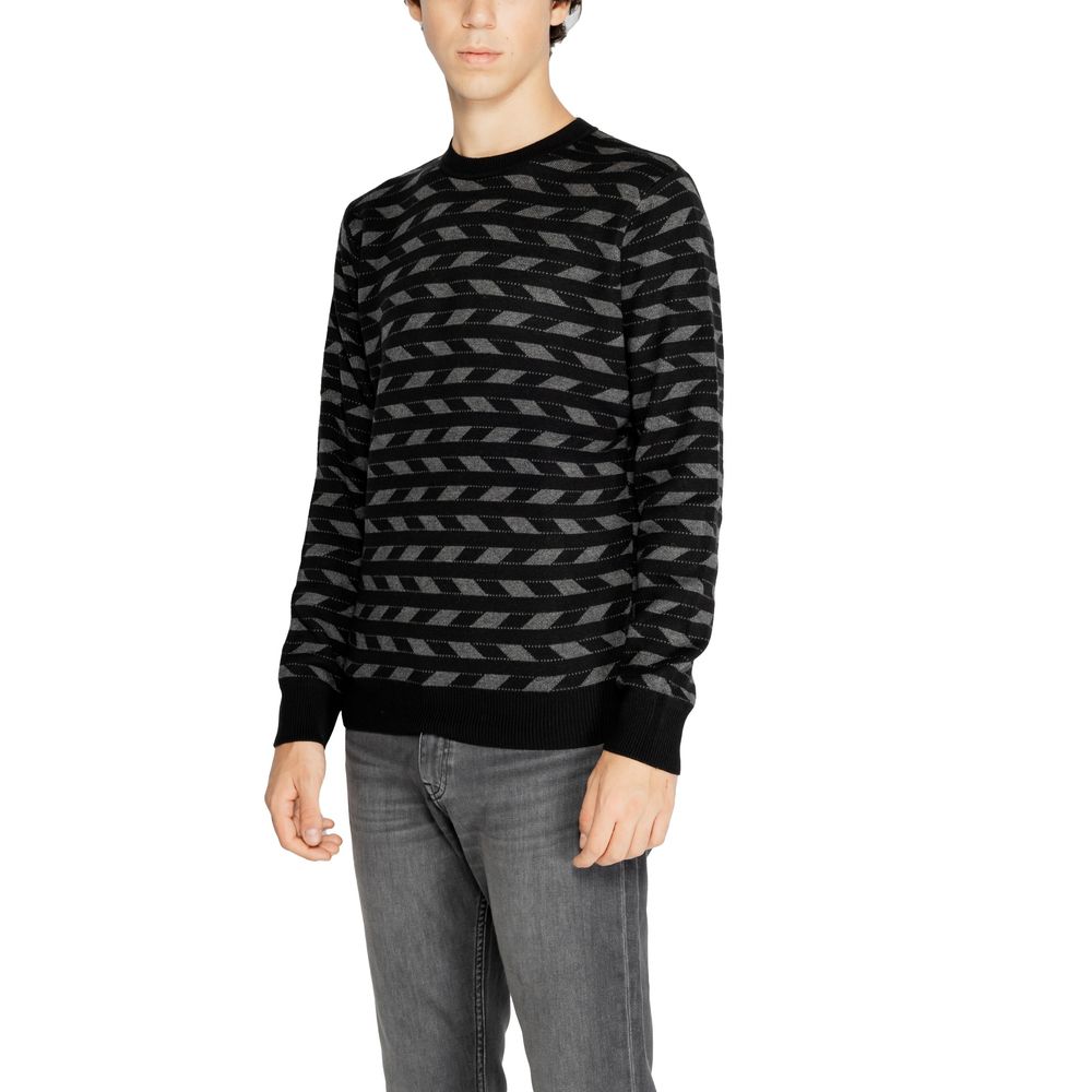 Antony Morato Schwarzer Marabou-Pullover