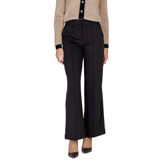ICHI Black Polyester Pant