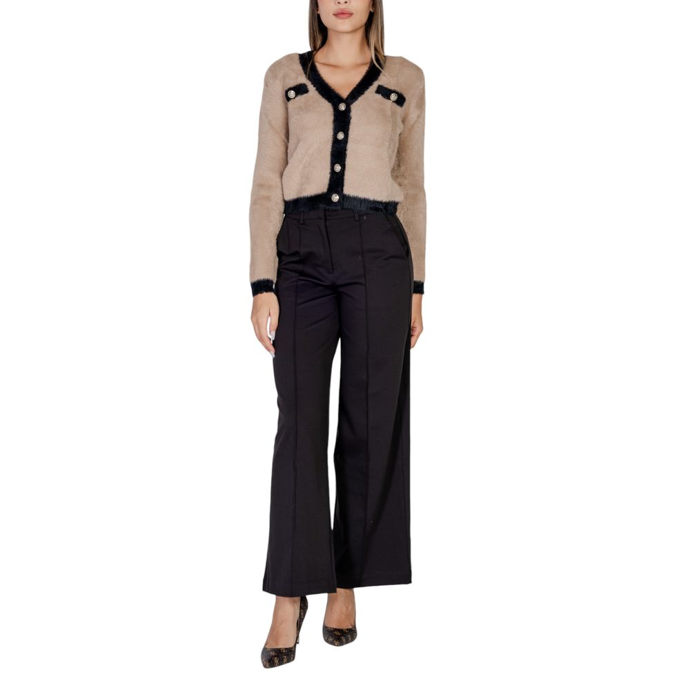 ICHI Black Polyester Pant