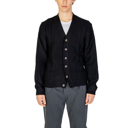 Hamaki-Ho – Schwarze Polyester-Strickjacke