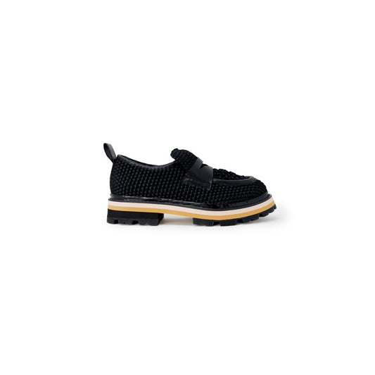 ASH Plateauschuhe aus schwarzem Leder