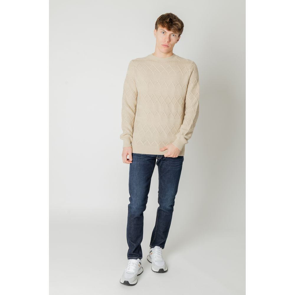 Only &amp; Sons – Beigefarbener Marabu-Pullover