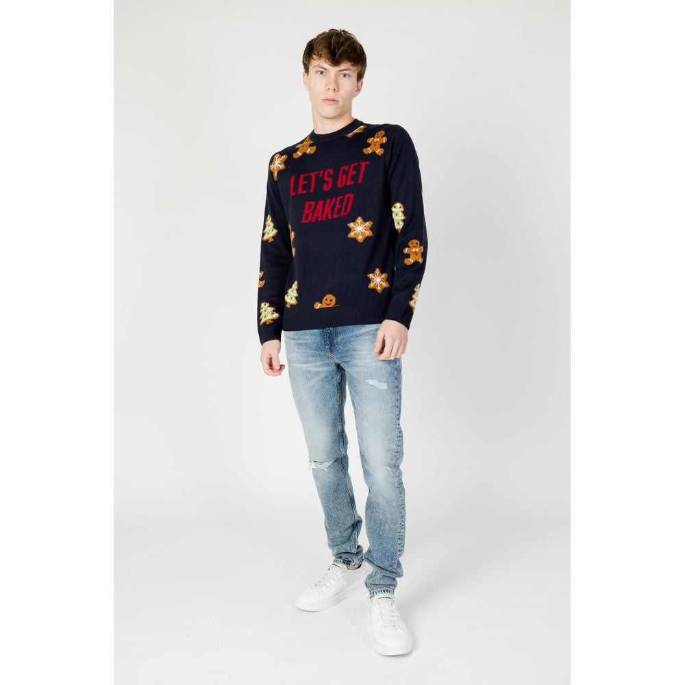 Only &amp; Sons – Blauer Marabu-Pullover