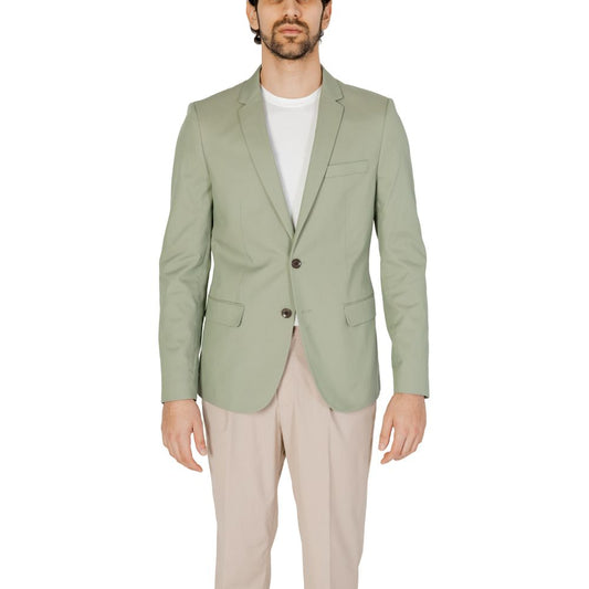 Antony Morato Grüner Baumwollblazer