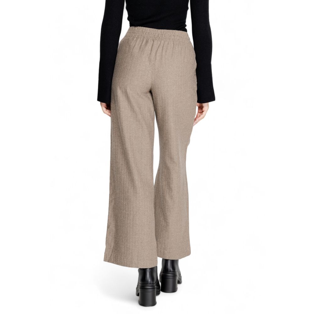 Jacqueline De Yong Braune Baumwollhose