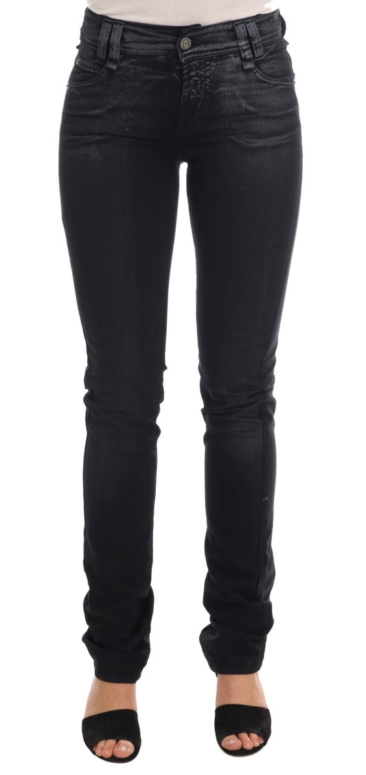John Galliano Regular Fit Jeans aus Baumwollstretch in Grauwaschung