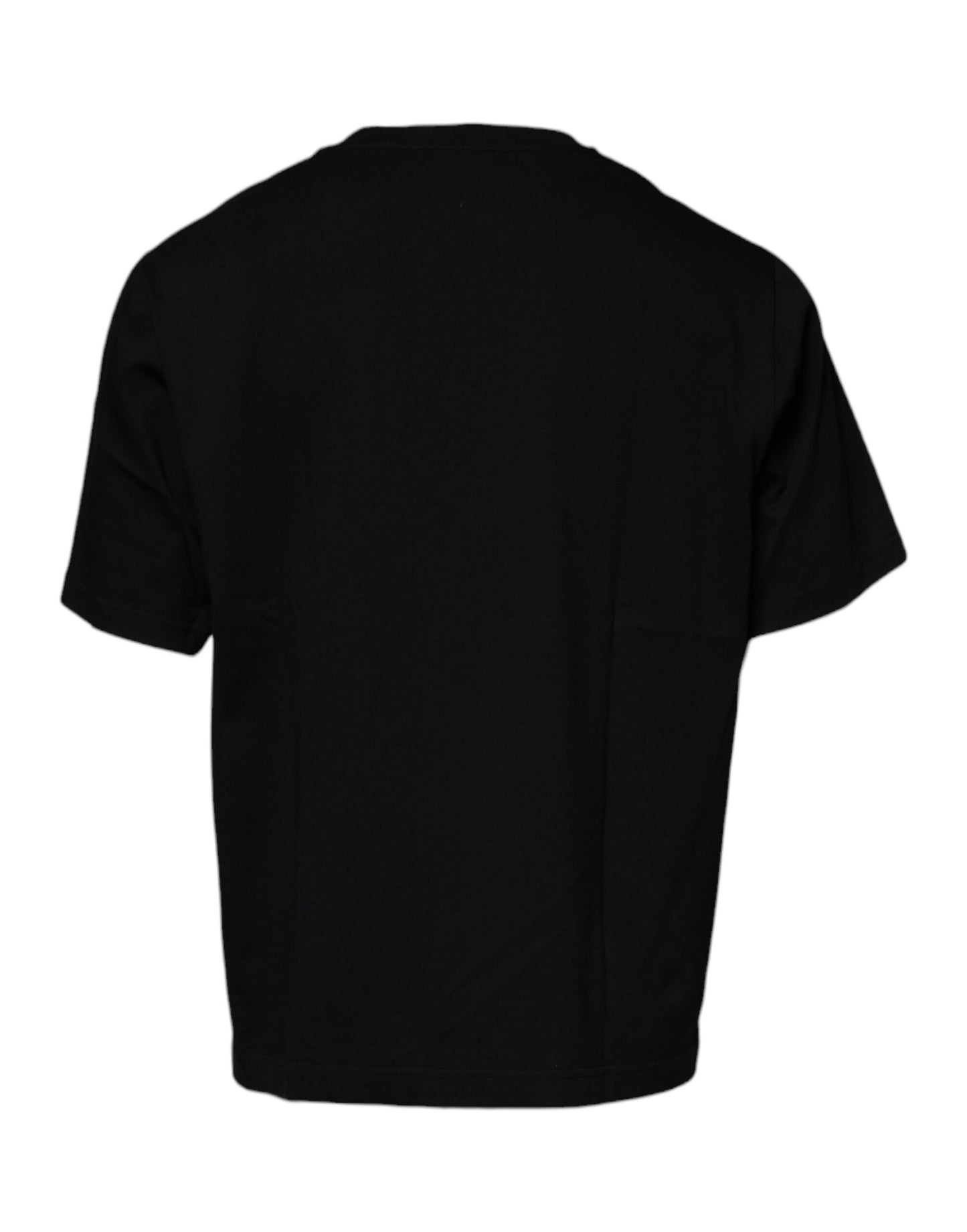 Dolce &amp; Gabbana – Schwarzes, kurzärmliges T-Shirt mit Rundhalsausschnitt