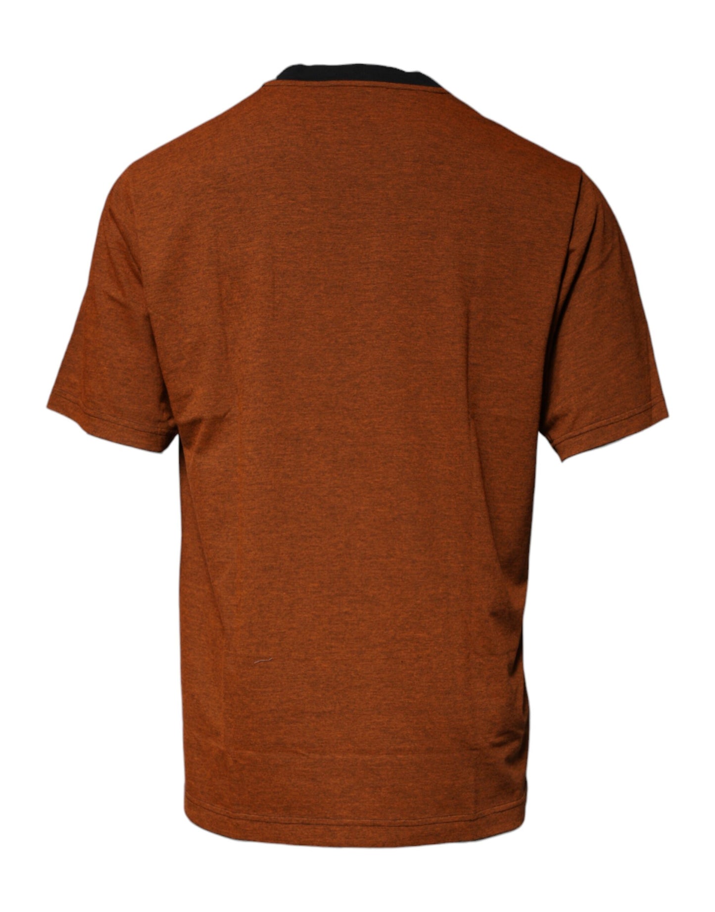 Dolce &amp; Gabbana Braunes T-Shirt aus Baumwolle mit Rundhalsausschnitt und DG-Logo