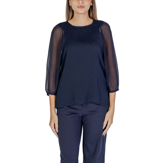 Street One Blaue Polyesterbluse