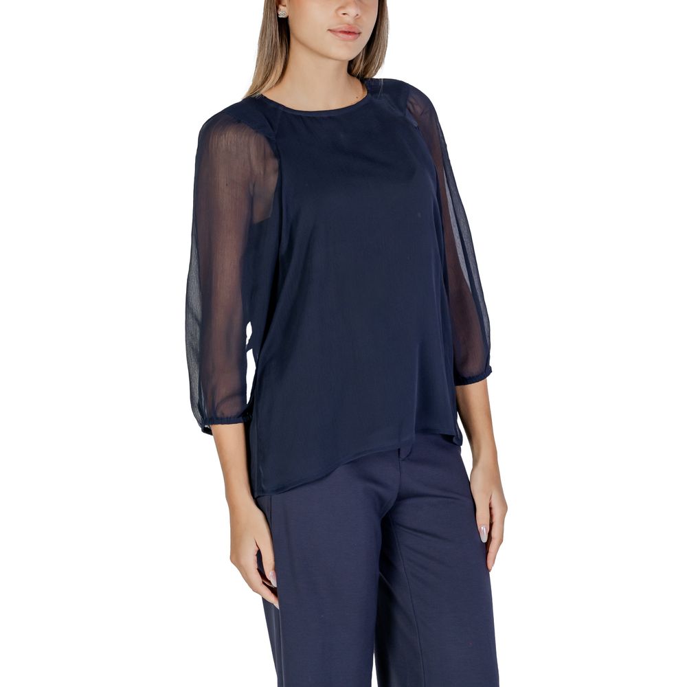 Street One Blaue Polyesterbluse