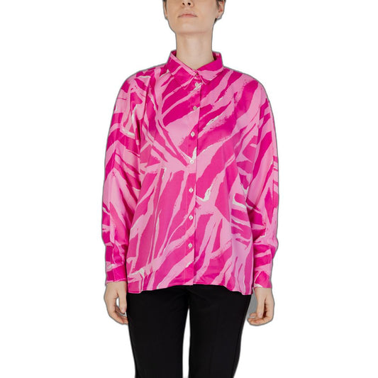 Nur rosa Polyesterhemd