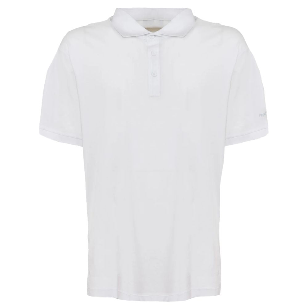 Weißes Poloshirt aus Baumwolle von People Of Shibuya