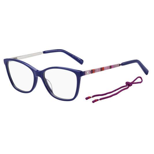 M Missoni Blaue Acetatrahmen