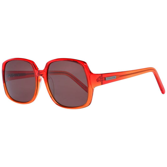 More &amp; More Sonnenbrille aus rotem Kunststoff